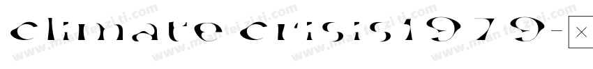 climate crisis1979字体转换